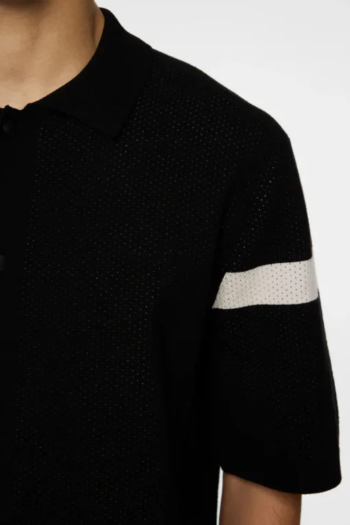 Knitwear|Tops<J.Lindeberg Rayne Knitted Shirt Black