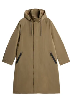 Jackets|Outerwear<J.Lindeberg Remy 2 Tone Raincoat BatiqueKhaki