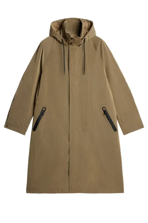 Jackets|Outerwear<J.Lindeberg Remy 2 Tone Raincoat BatiqueKhaki