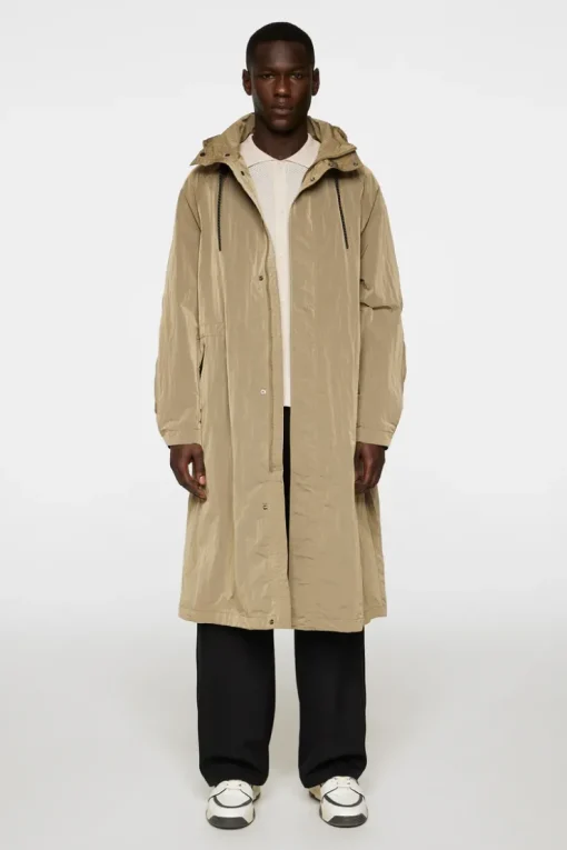 Jackets|Outerwear<J.Lindeberg Remy 2 Tone Raincoat BatiqueKhaki