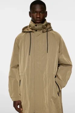Jackets|Outerwear<J.Lindeberg Remy 2 Tone Raincoat BatiqueKhaki