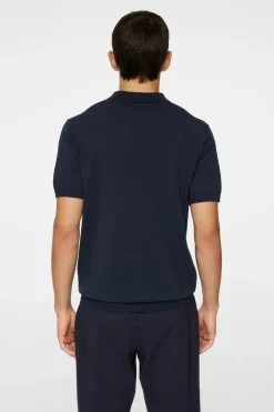 Polo Shirts|Knitwear<J.Lindeberg Ridge Knitted Polo JLNavy
