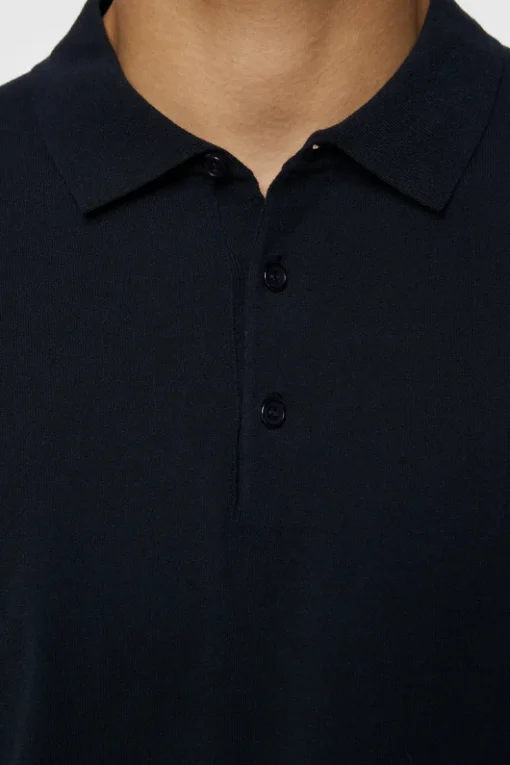 Polo Shirts|Knitwear<J.Lindeberg Ridge Knitted Polo JLNavy