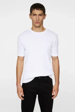 T-shirts|Tops<J.Lindeberg Rob Slim Rib Tee White