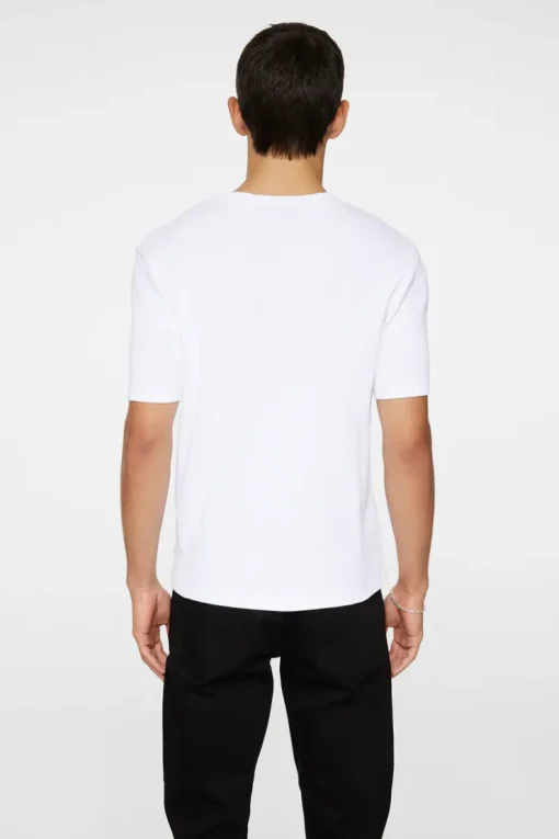 T-shirts|Tops<J.Lindeberg Rob Slim Rib Tee White