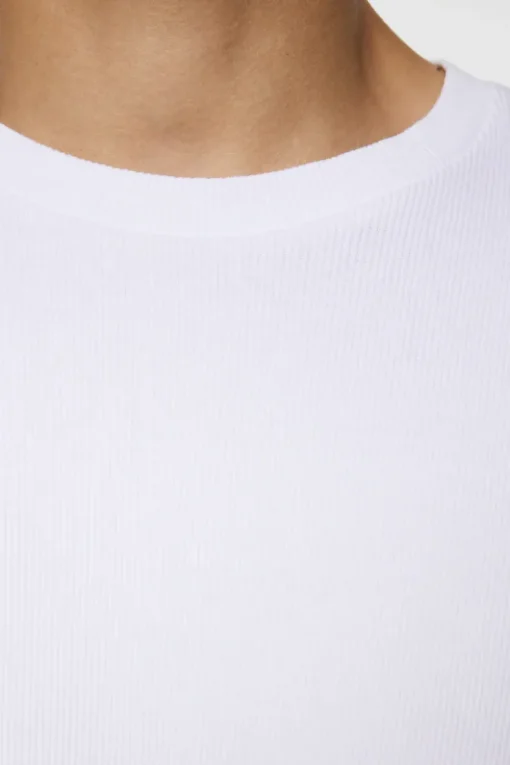 T-shirts|Tops<J.Lindeberg Rob Slim Rib Tee White