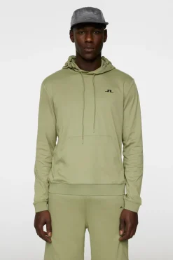 Golf|Base & Mid Layers<J.Lindeberg Roland Hood OilGreen