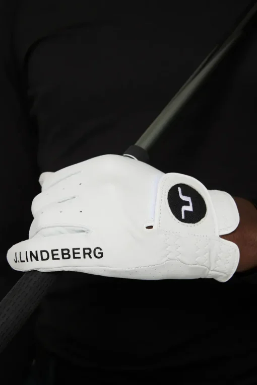 Golf|Golf<J.Lindeberg Ron Leather Golf Glove A White
