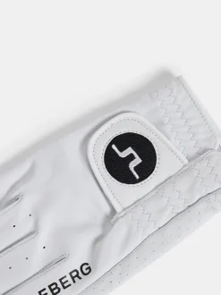 Golf|Golf<J.Lindeberg Ron Leather Golf Glove A White