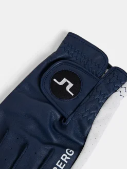 Golf|Golf<J.Lindeberg Ron Leather Golf Glove A JLNavy
