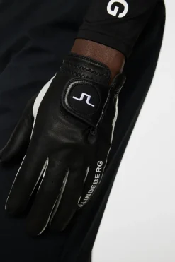Golf|Golf<J.Lindeberg Ron Leather Golf Glove A Black