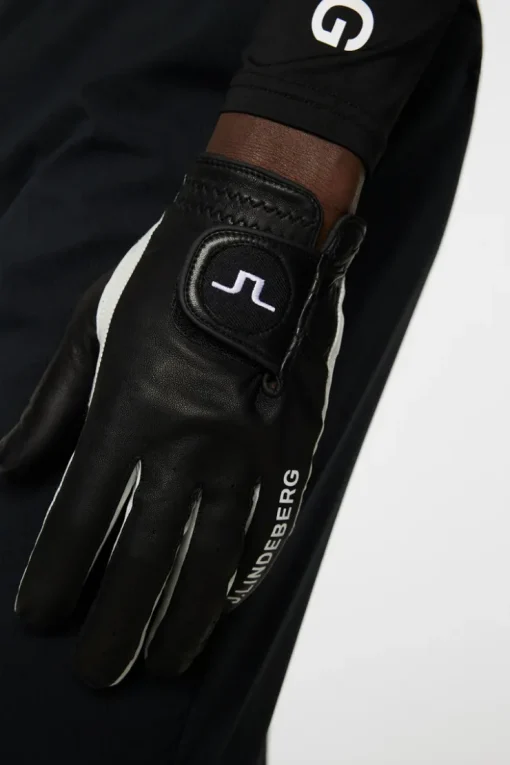 Golf|Golf<J.Lindeberg Ron Leather Golf Glove A Black