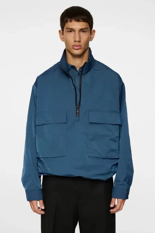 Outerwear|Jackets<J.Lindeberg Ronson Half Zip Overshirt KeyLargo