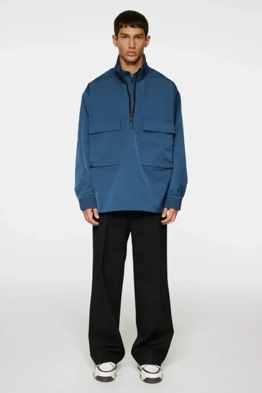 Outerwear|Jackets<J.Lindeberg Ronson Half Zip Overshirt KeyLargo