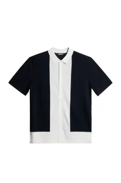 Golf|Knitwear<J.Lindeberg Rue Knitted Polo Shirt JLNavy