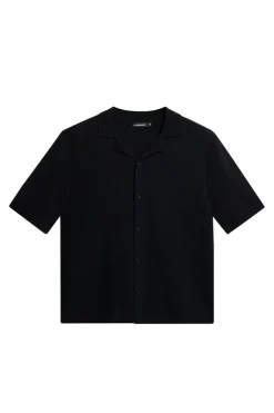 Knitwear|Tops<J.Lindeberg Sal Knitted Boucle Shirt Black