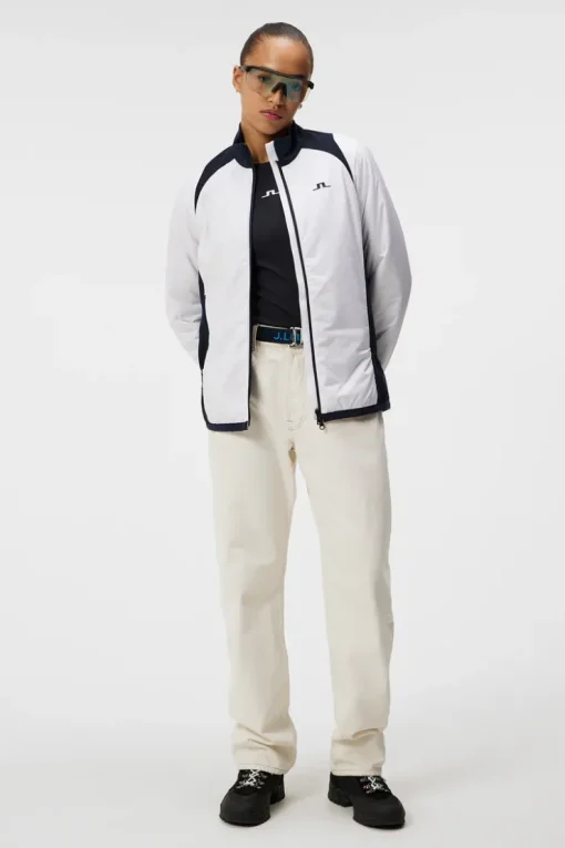 Jackets|Outdoor<J.Lindeberg Sanaa Hybrid Jacket White