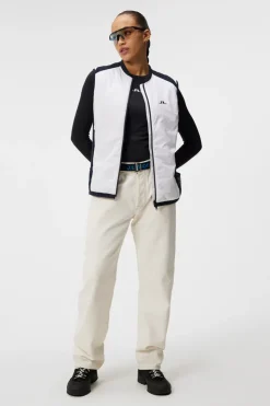 Outdoor|Vests<J.Lindeberg Sanaa Hybrid Vest White