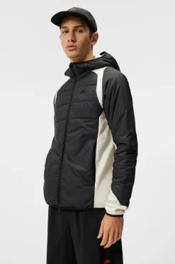 Base & Mid Layers|Outdoor<J.Lindeberg Scott Hybrid Hood Colorblock AlmondMilk
