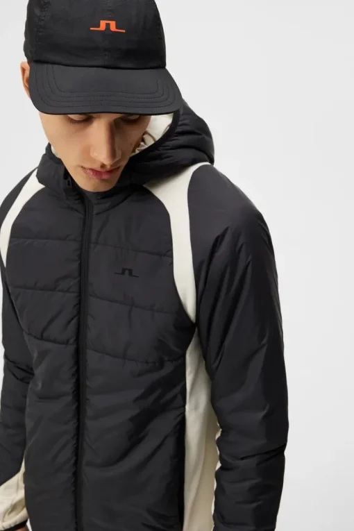 Base & Mid Layers|Outdoor<J.Lindeberg Scott Hybrid Hood Colorblock AlmondMilk