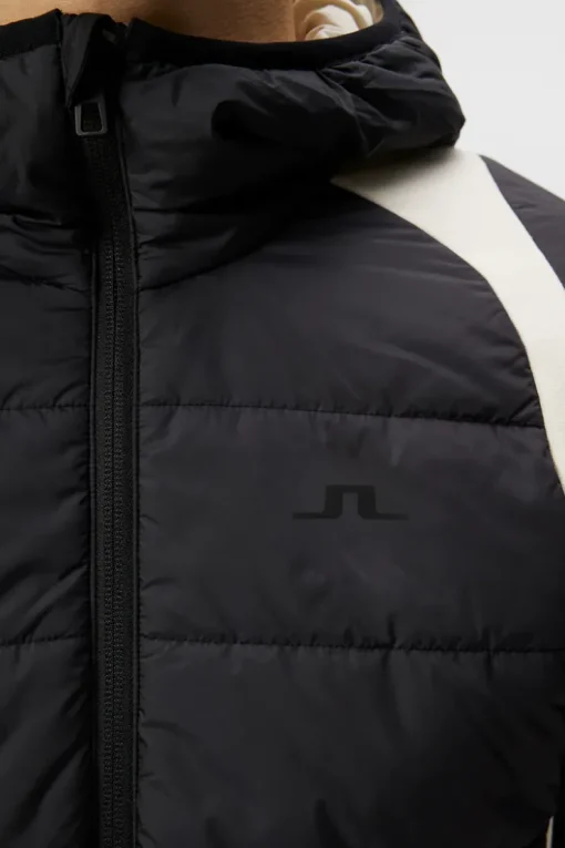Base & Mid Layers|Outdoor<J.Lindeberg Scott Hybrid Hood Colorblock AlmondMilk