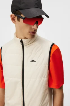 Vests|Outdoor<J.Lindeberg Scott Hybrid Vest AlmondMilk