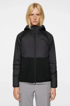 Jackets|Active<J.Lindeberg Shona Hybrid Hood Jacket Black
