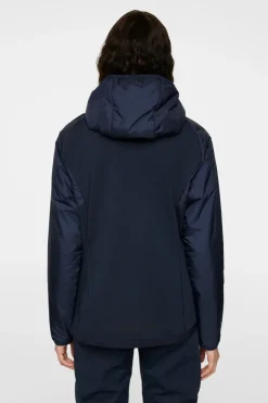 Jackets|Active<J.Lindeberg Shona Hybrid Hood Jacket JLNavy