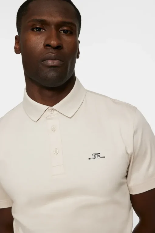 Golf|Polo Shirts<J.Lindeberg Silos Fit Polo Moonbeam