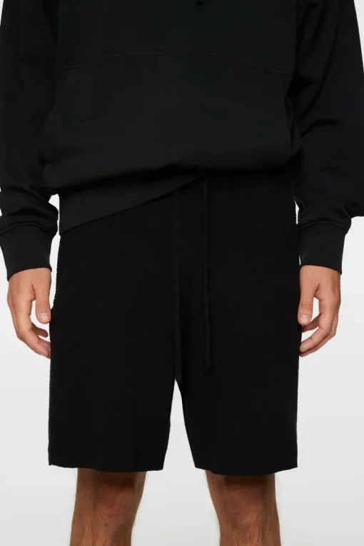 Bottoms|Shorts<J.Lindeberg Simon Knitted Boucle Shorts Black