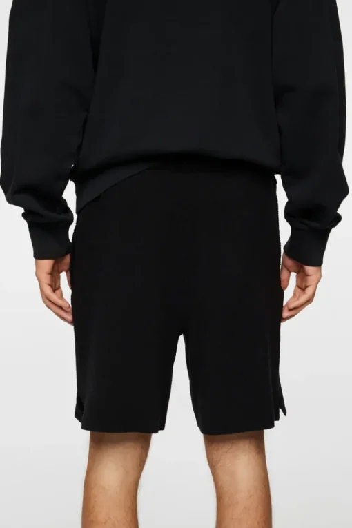Bottoms|Shorts<J.Lindeberg Simon Knitted Boucle Shorts Black