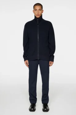 Après Ski<J.Lindeberg Skyler Wool Blend Zip Cardigan JLNavy