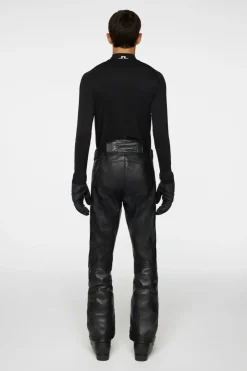 Ski|Bottoms<J.Lindeberg Sonny Leather Pants Black