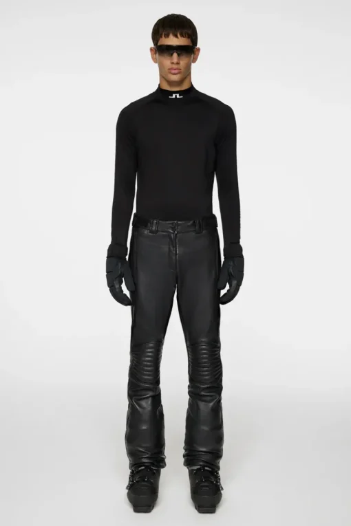Ski|Bottoms<J.Lindeberg Sonny Leather Pants Black