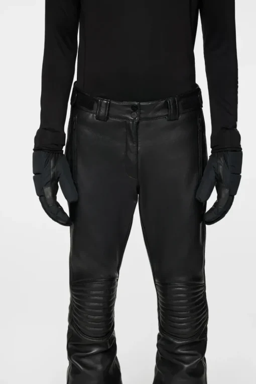 Ski|Bottoms<J.Lindeberg Sonny Leather Pants Black