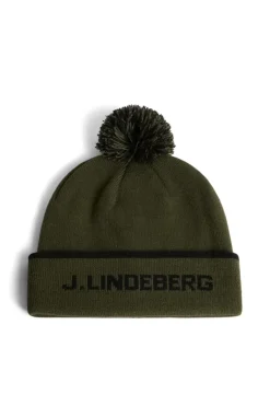 Accessories|Active<J.Lindeberg Stripe Beanie ForestGreen