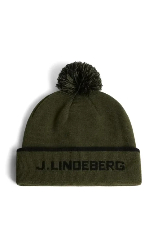 Accessories|Active<J.Lindeberg Stripe Beanie ForestGreen