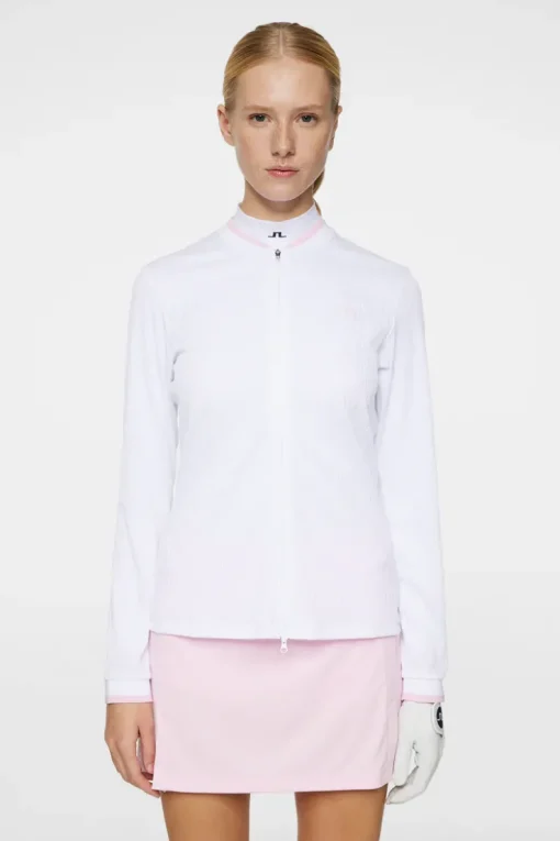 Golf|Base & Mid Layers<J.Lindeberg Susanna Mid Layer White