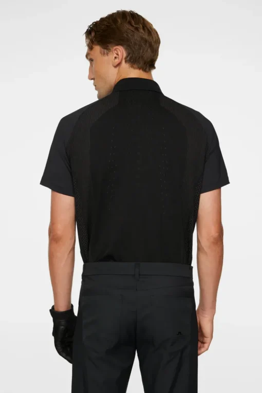 Golf|Polo Shirts<J.Lindeberg Tech Hybrid Polo Black