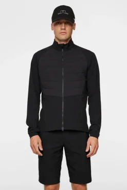 Golf|Jackets<J.Lindeberg Tech Hybrid Softshell Jacket Black