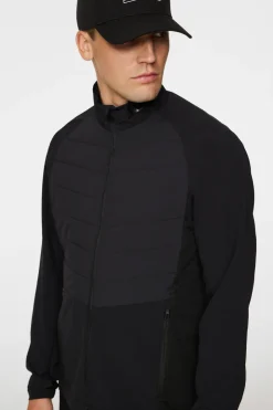 Golf|Jackets<J.Lindeberg Tech Hybrid Softshell Jacket Black