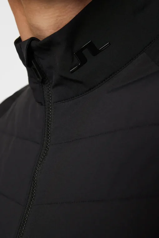 Golf|Jackets<J.Lindeberg Tech Hybrid Softshell Jacket Black