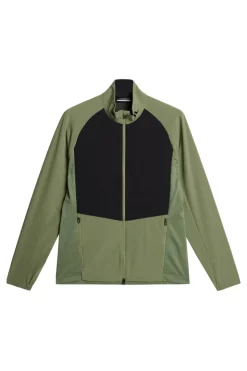 Golf|Jackets<J.Lindeberg Tech Hybrid Softshell Jacket OilGreen
