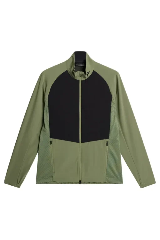 Golf|Jackets<J.Lindeberg Tech Hybrid Softshell Jacket OilGreen