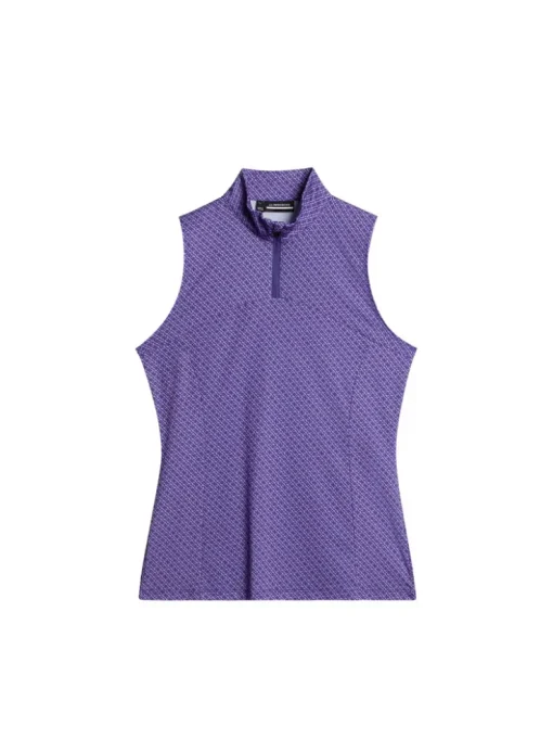Golf|Tanks<J.Lindeberg Tiana Print Sleeveless Top ToneBridgeWisteriaS