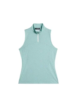 Golf|Tops<J.Lindeberg Tiana Print Sleeveless Top ToneBridgeMoonlightS