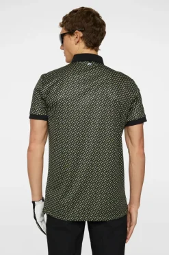 Golf|Polo Shirts<J.Lindeberg Tour Tech Print Polo TourGeoOliveS