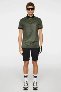 Golf|Polo Shirts<J.Lindeberg Tour Tech Print Polo TourGeoOliveS