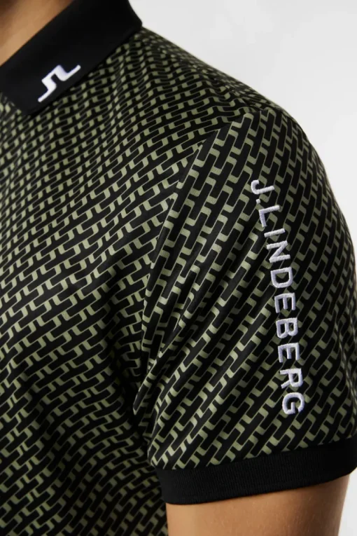 Golf|Polo Shirts<J.Lindeberg Tour Tech Print Polo TourGeoOliveS