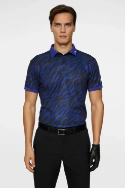 Golf|Polo Shirts<J.Lindeberg Tour Tech Print Polo TourTigerClematisM